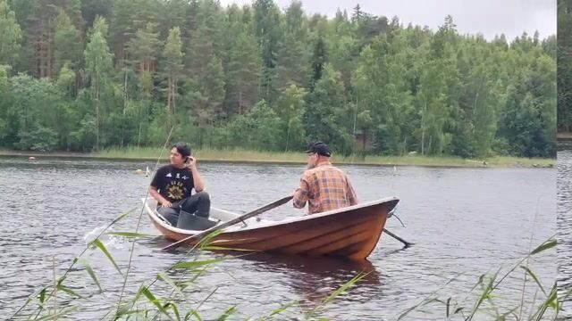 Три окуня и пустая верша на рыбалке в Финляндии