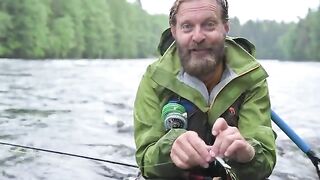 Трубочная мушка на порогах в Финляндии