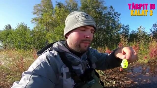 Осенняя щука с берега в Финляндии
