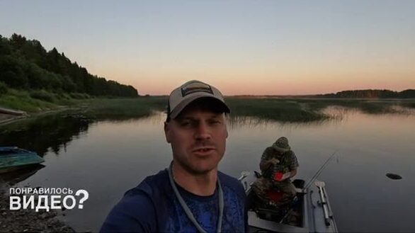 Язь вместо щуки клевал с лодки на реке Онеге