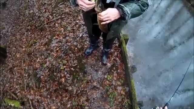 Декабрьский переезд с озера на канал под Калининградом