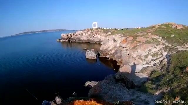 Ловля бычка со скал в Щёлкино