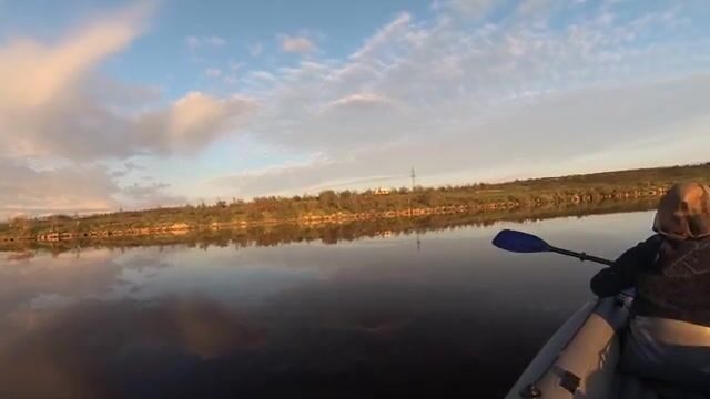 Сорванная ветром рыбалка с Наташей на байдарке у Ура-Губы