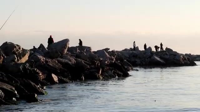 Рассветная рыбалка на Каспийском море в Махачкале