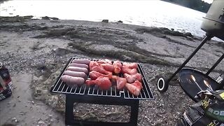 Семейный выезд на Рейн с ночной рыбалкой и ухой наутро