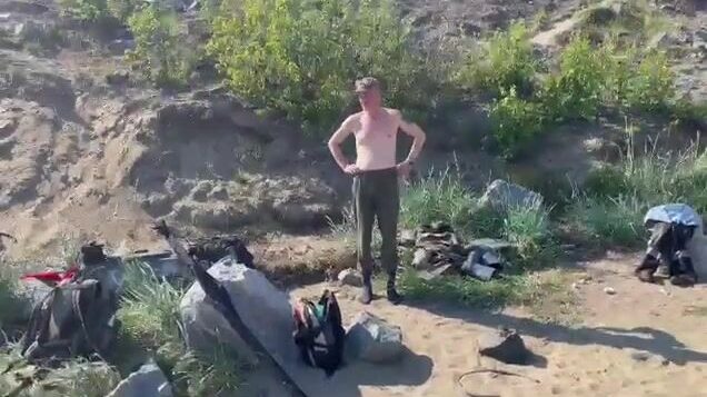 Улов Сергея во время пляжного отдыха в Печенге