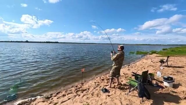 Ветреный день на Горьковском водохранилище и переезд на Волгу