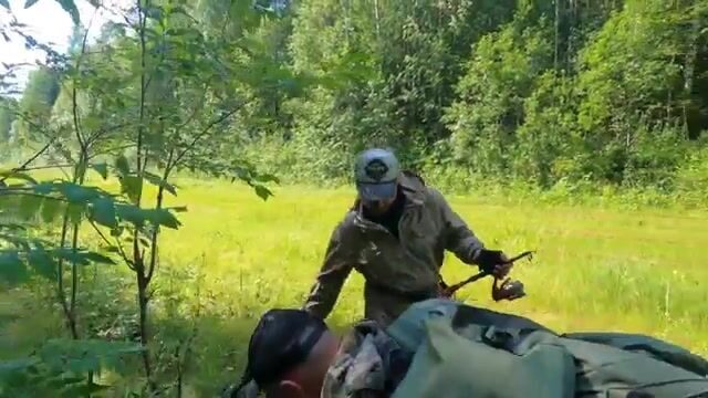 Лесная речка в Лойге на дрезине по узкоколейке