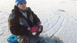 Поиск окуня на Горьковском водохранилище со сменой приманки после сходов