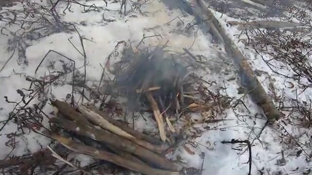Пеший выход на первый лёд Бирюсинского залива