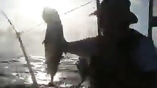 Поимка рыбы у Сан-Андреса в Колумбии