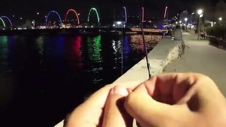 Вечерняя ловля со стенки в Виллемстаде