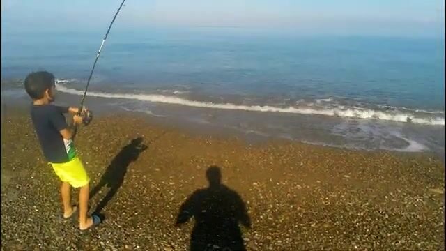 Спиннинговая рыбалка с двумя сыновьями в Палермо