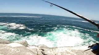 Ловля маленьких кабрилий на джиг с одним крючком в Перу