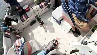 Первый спинорог в заливе Тринидада при донной ловле