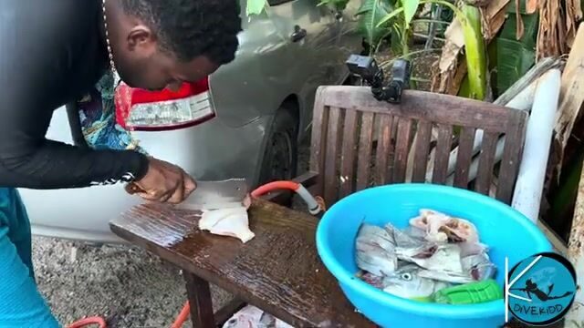 Подводная охота на лангустов и рифовую рыбу у Сен-Мартена
