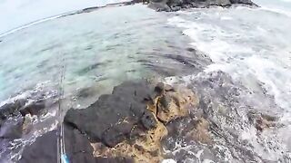 Береговая ловля на ныряющий воблер у отдаленного побережья Самоа