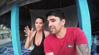 Барабулька на самодельную удочку из метлы на Самоа