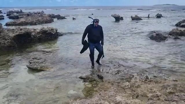 Подводная охота на острове Эуа в Тонга