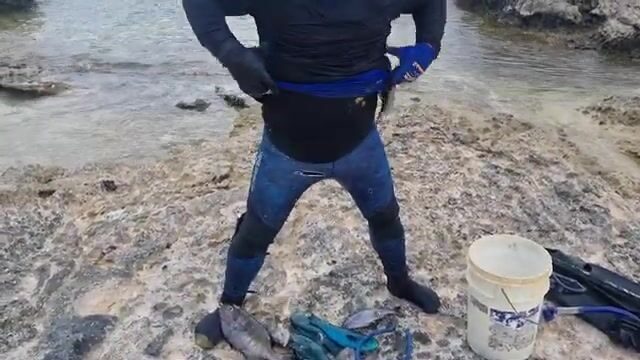 Подводная охота на острове Эуа в Тонга