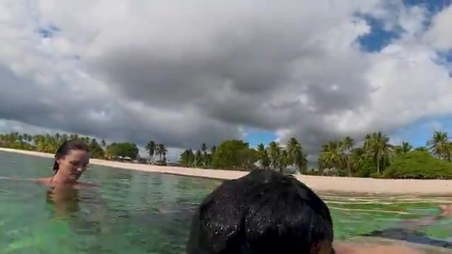 Синеперый каранкс и сорвавшийся гигантский каранкс на Самоа