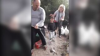 Семейная рыбалка на Одре во Вроцлаве