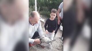 Семейная рыбалка на Одре во Вроцлаве