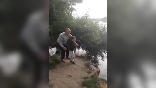 Семейная рыбалка на Одре во Вроцлаве