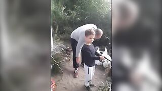 Семейная рыбалка на Одре во Вроцлаве
