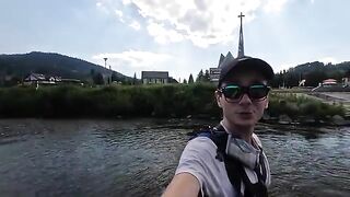 Сорок пустых минут и вечерние форели на нимфу на реке Дунаец