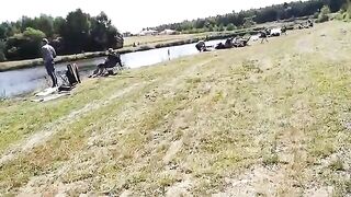 Прогулка по рыбоводным прудам с наблюдением за рыбаками в Польше