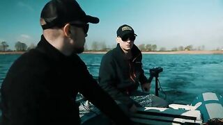 Щука длиной 92 сантиметра в подсаке на меловом карьере Канево в Польше