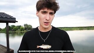 Карп 18 кг с понтона на Вильге Водной Краине в Польше
