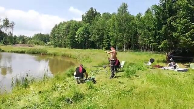 Смена места и зацеп на озере в Еленя-Гуре