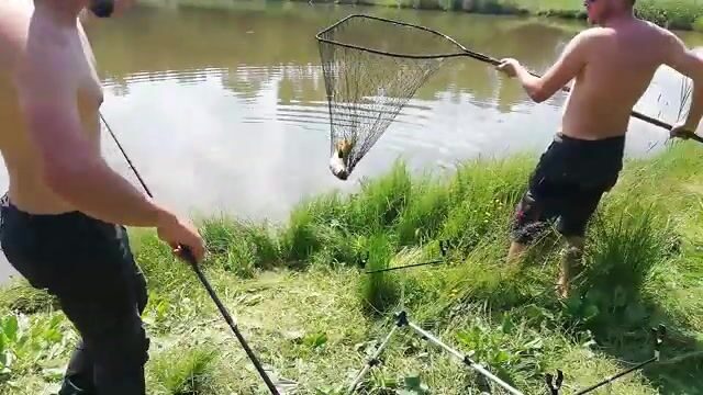 Смена места и зацеп на озере в Еленя-Гуре