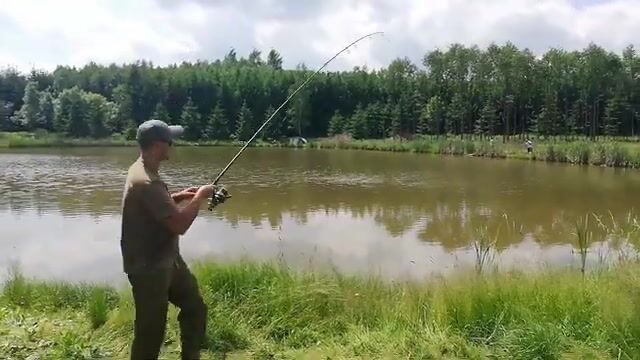 Смена места и зацеп на озере в Еленя-Гуре