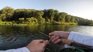 Мокрая мушка на форель и хариуса с Red Tag и Spider на реке Сан в Польше