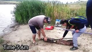 Первая рыбалка с местными друзьями в Румынии