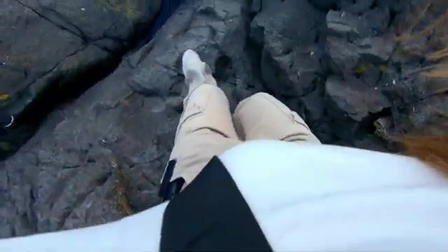 Утренняя ловля ласкирей на скалах в Сарпи, Грузия