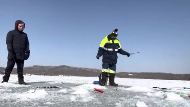 Ловля наваги на блесну и червя в бухте Круглой на Русском острове