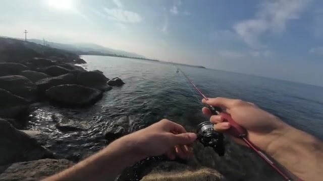 Ловля на легкий джиг с берега в Трабзоне