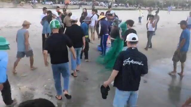 В Дананге мы поговорили с мужчиной, который граблями собирал моллюсков