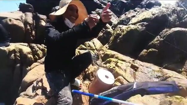 Вернулись к скалам Нёнхая и ловили на хлебное тесто