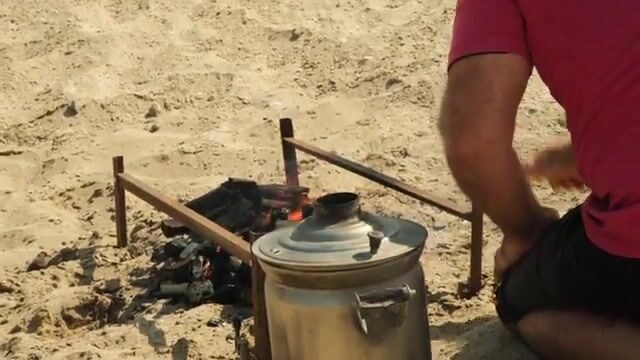 Подводная охота на кефаль и шашлык на берегу Каспия с Тарланом