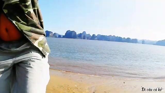 Полуденный спиннинг на пляже Туанчау и посадка гидросамолета рядом