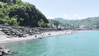 Сарпи, Аджария: прозрачная вода и рыбалка вдоль грузинского берега
