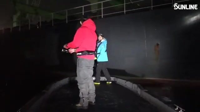Ночной сибас с лодки в Осакском заливе