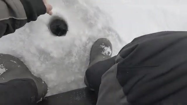 Зимний сиг на мушку на Онежском озере