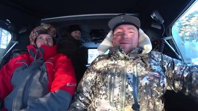 Зимний лагерь на Онеге и поездка за окунем