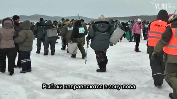 На Народной рыбалке во Владивостоке было холодно и тесно